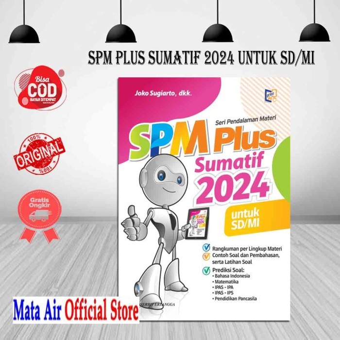 

BEST SELLER SPM PLUS SUMATIF 2024 SD/MI - JOKO SUGIARTO DKK ERLANGGA
