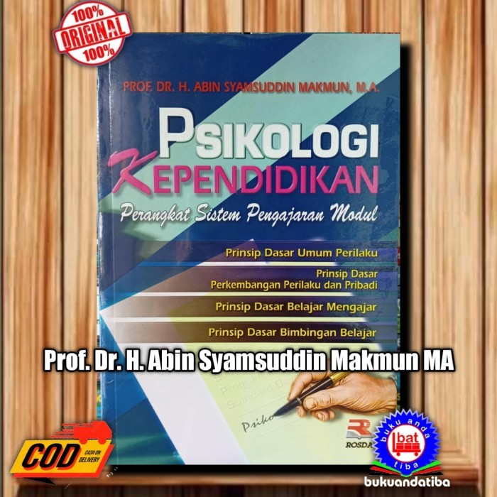 

BUKU ORIGINAL - PSIKOLOGI KEPENDIDIKAN - Prof.Dr. H.Abim Syamsuddin M.