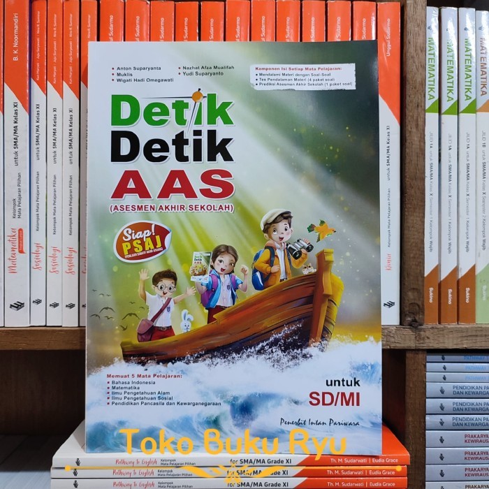 

Buku Detik Detik AAS Asesmen Akhir Sekolah SD/MI 2024 Free Kunci