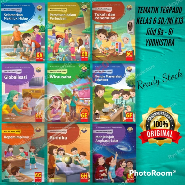 

Buku TEMATIK Terpadu Kelas 6 SD/Mi K13 Jilid 6a - 6i Yudhistira