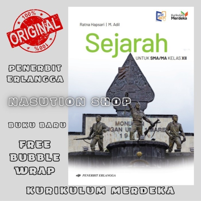 

Buku Sejarah Kelas 3 / XII 12 SMA Erlangga Kurikulum Merdeka Original