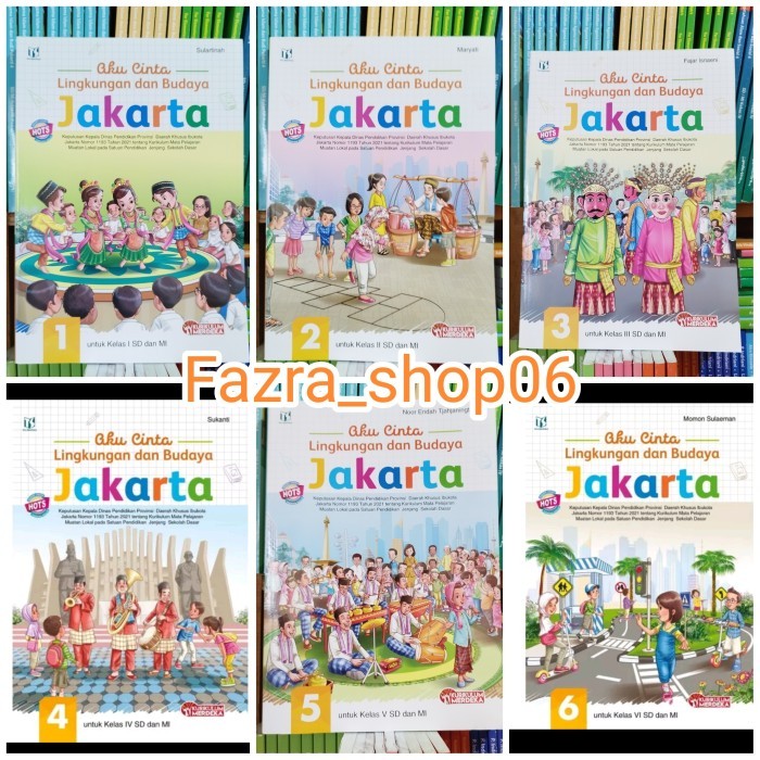 

Buku PLBJ Aku Cinta Jakarta SD kelas 1/2/3/4/5/6 Kurikulum Merdeka