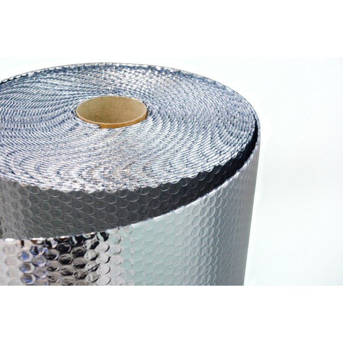 

Plastik Bubble / Buble Wrap Alumunium Foil Dkm+ Roll 120X25 Terbaru