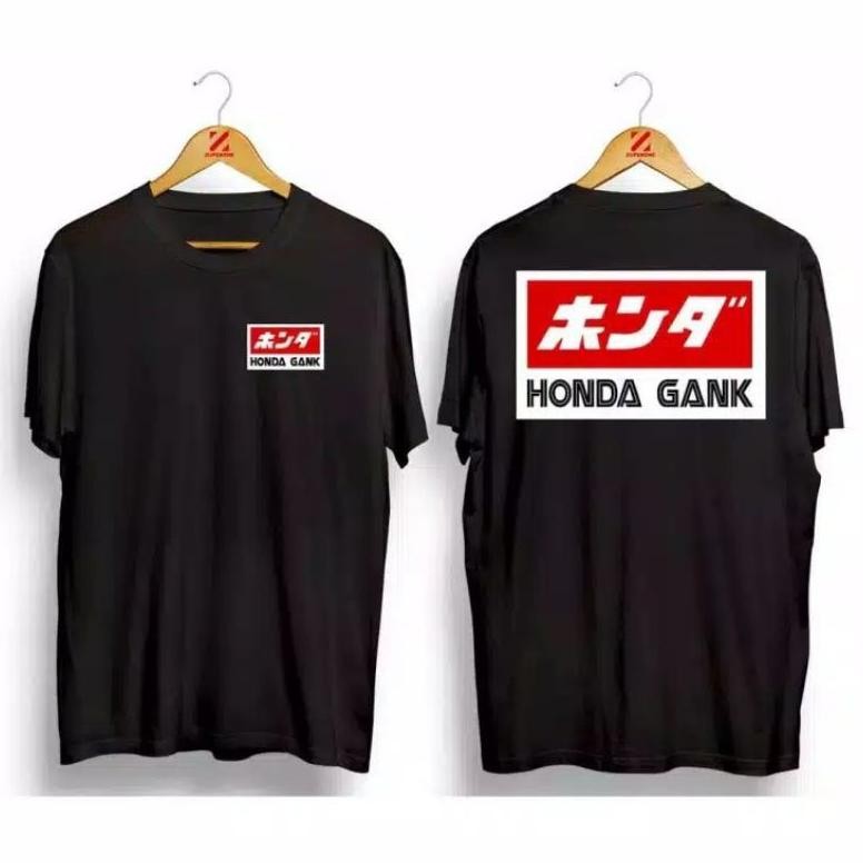 Promo Kaos Honda Gank Hitam Lengan Panjang Dan Pendek