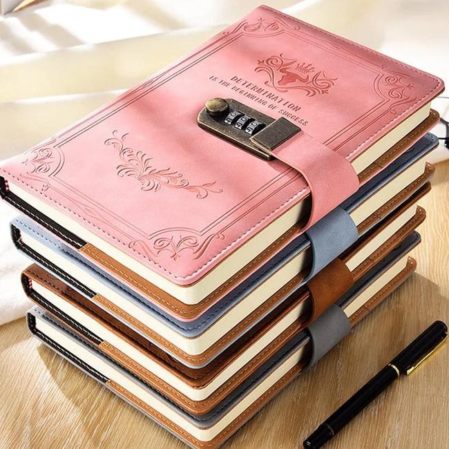 

Buku Agenda Catatan Kerja Binder Jurnal Harian Notebook Klasik Lo A5