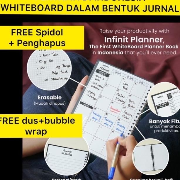 

Planner By Hitivity / Whiteboard Jurnal / Buku Agenda / Jurnal Spiral