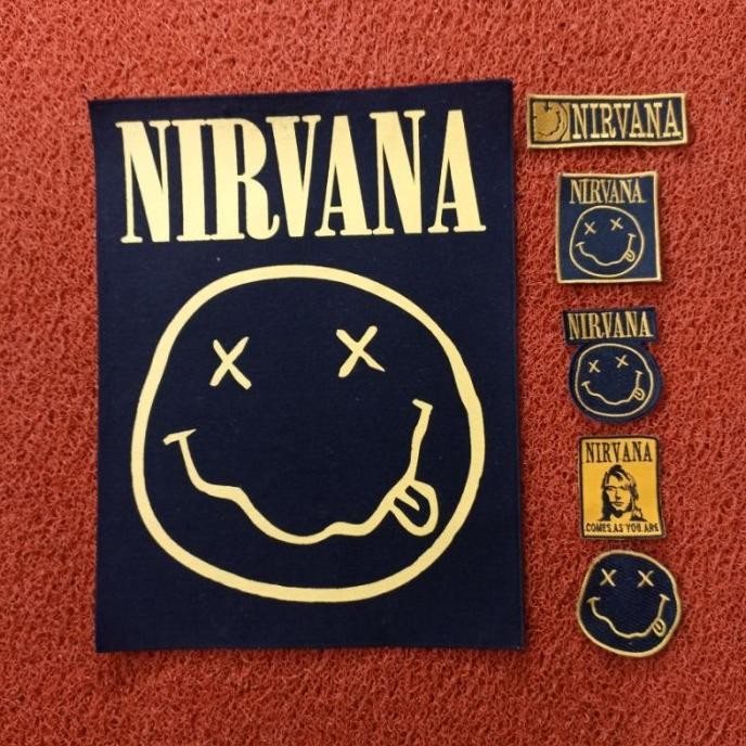 

:<:<:<:<] [ 1 PAKET ] BACKPATCH EMBLEM NIRVANA BEST QUALITY TERLARIS