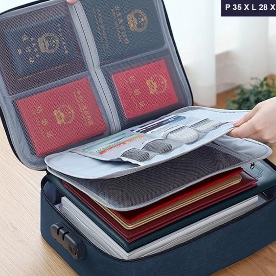 

PROMO! FRESH! TAS TEMPAT PENYIMPANAN DOKUMEN FILE TRAVEL BAG STORAGE BOX -