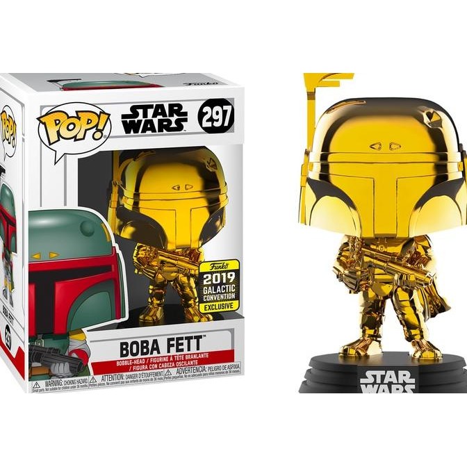 FUNKO POP Funko Pop Disney Star Wars Exclusive 2019 - Gold Chrome 4 Set