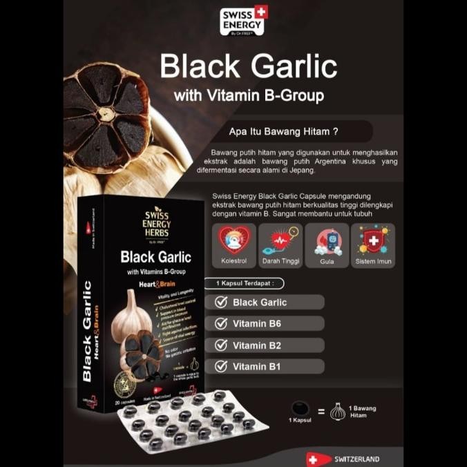 

SWISS ENERGY Vitamin Black Garlic (MOQ 3 box)