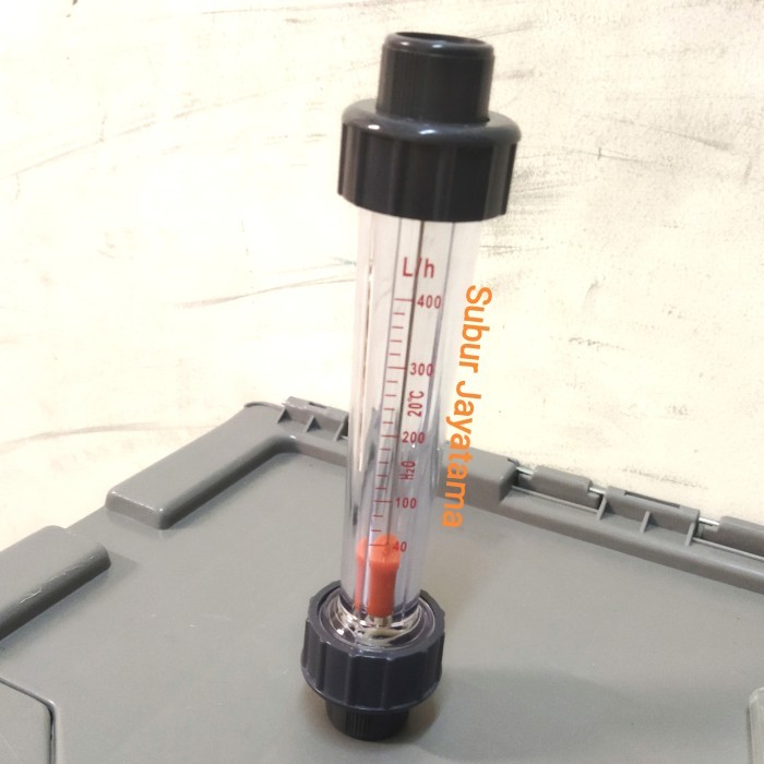 

newgan!! Flowmeter / Rotameter Durable Plastic Tube Drat 1/2 " inchi 400 L/h