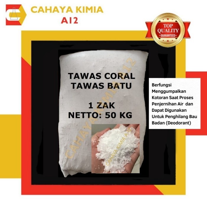 Promo Tawas Batu - Tawas Kristal - Alumunium Sulfat Coral 50 Kg