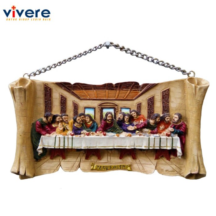 *****] Hiasan Dinding Perjamuan Terakhir Full Colour