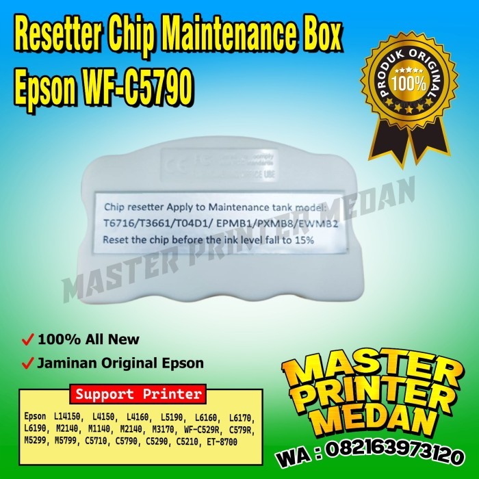 Ready stock] Resetter Chip Maintenance Box Epson WF-C5790