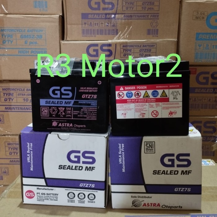 AKI GS ASTRA GTZ7S MF ORIGINAL satria fu