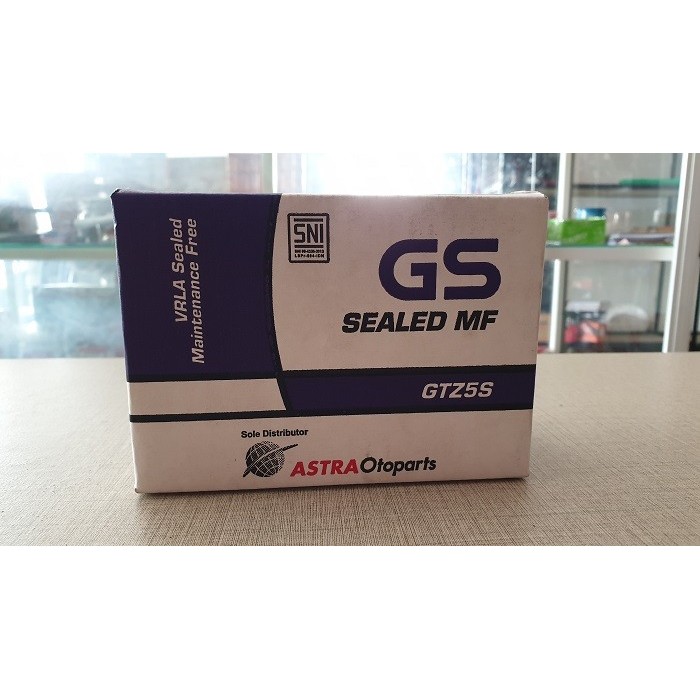Aki Motor Honda Beat GTZ5S GS Astra Asli Accu Kering MF