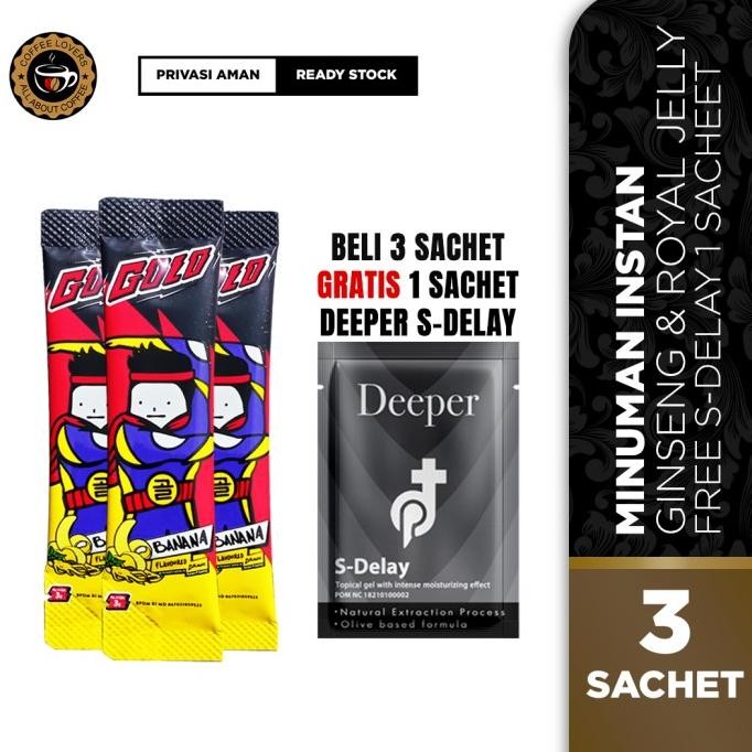 

TERLARIS - Golo Ginseng 3 Sachets Free Bonus Mr Golo Botanical Drink Halal BPOM