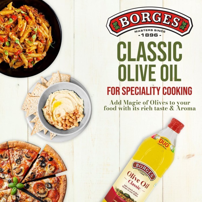 

Borges - Classic Olive Oil Pure Minyak Zaitun 1 Liter Diskon