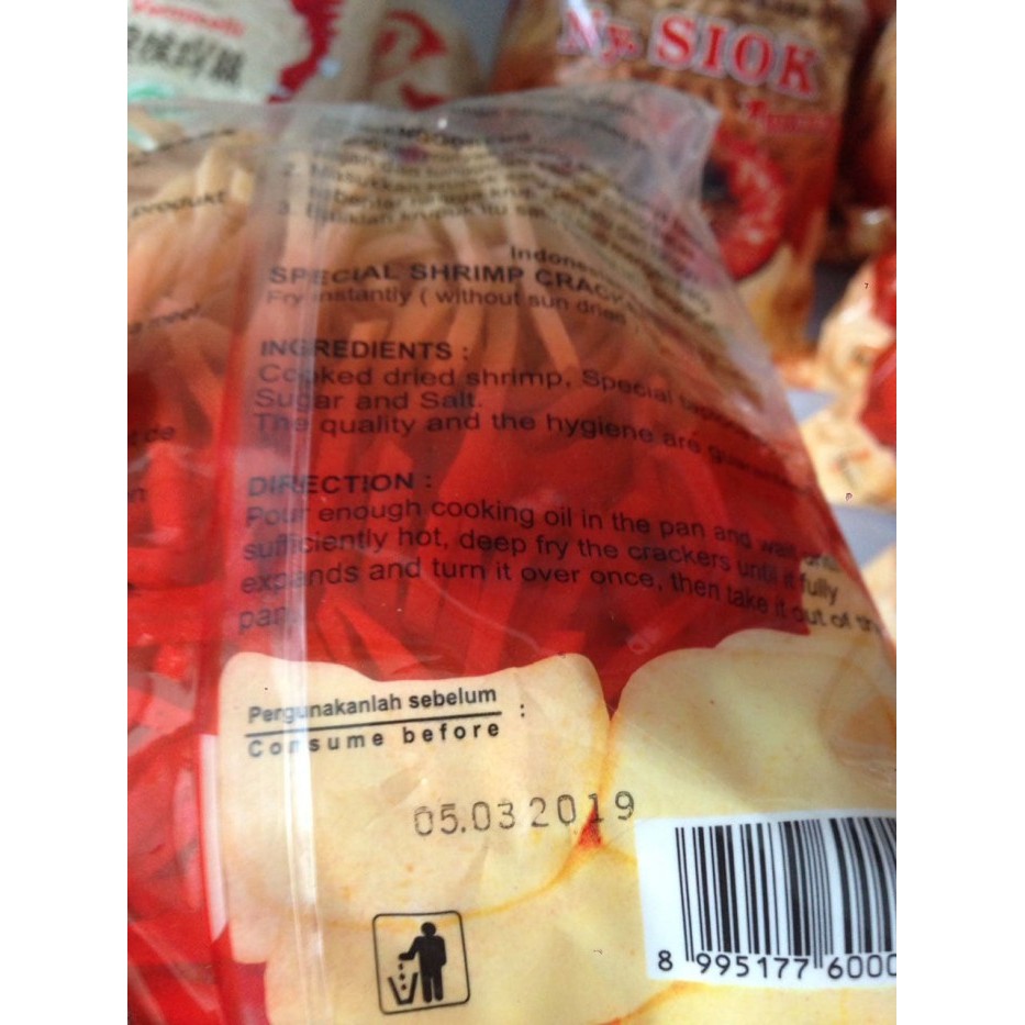 

Kerupuk Udang Ny. Siok Stik 500 Gr Stick Shrimp Crackers Ny.Siok New