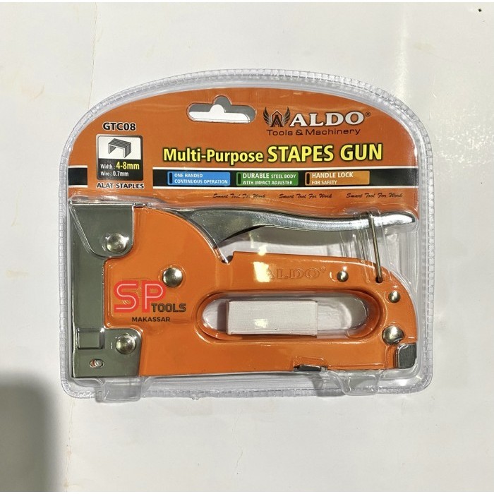 monggo] GUN TACKER / STAPLER GUN STAPLES / JEPRETAN BODY BESI 4-8MM ALDO GTC08