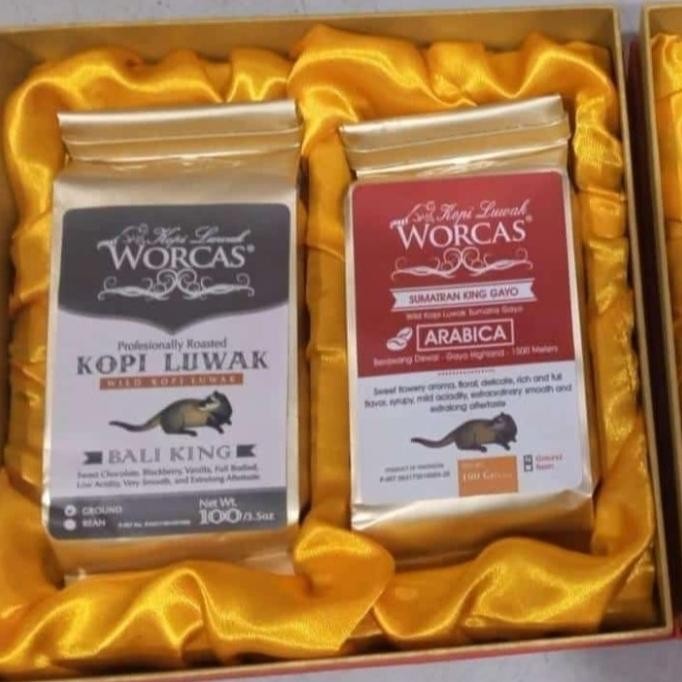 

Kopi Luwak Robusta Dan King Gayo 100 Gram Box Isi 2 Parcel Box