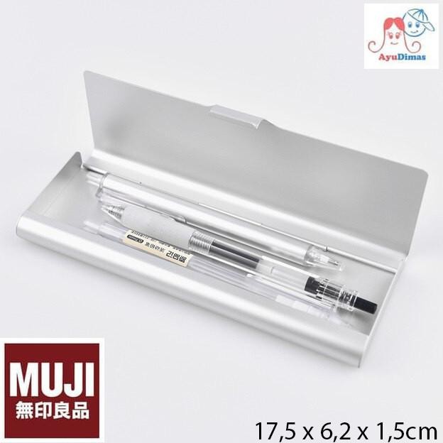 

BEBAS ONGKIR - Muji - Alumunium Pencil Case - kotak / tempat pensil
