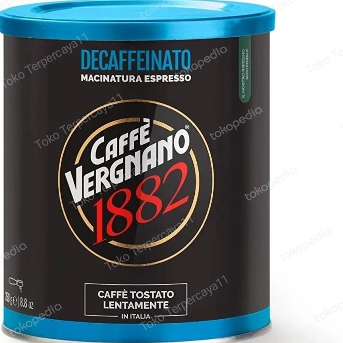 

Caffe Vergnano Decaffeinato Decaffeinated 250Gr |Kopi Bubuk|Biji Kopi