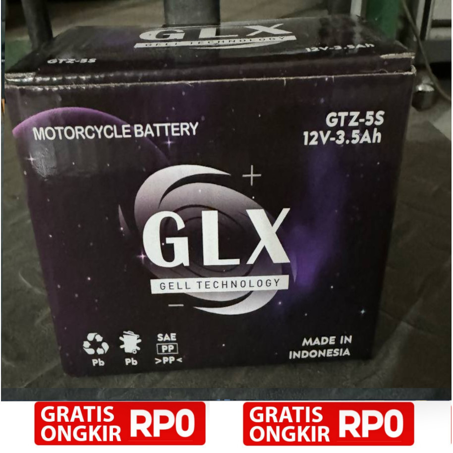 Aki Motor GLX GTZ5S Original Asli 100%