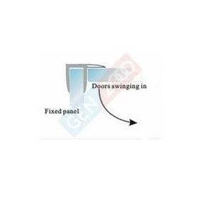 [ Rd ] Water Seal Pintu Kaca B704 Glass Clip Seal Model F 300 Cm