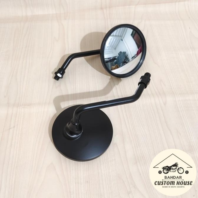 Spion Custom Bulat Kecil Cembung Hitam Pendek Yamaha Xsr 155