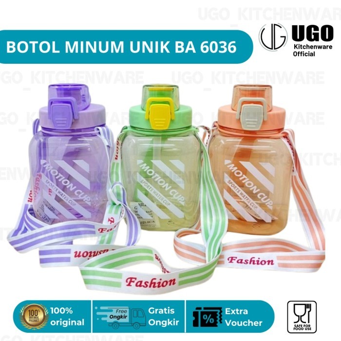 Berindo Botol Minum Unik 1.200 Ml Tempat Minum Warna Warni Plastik Bpa Free Botol Minum Anak Sekolah