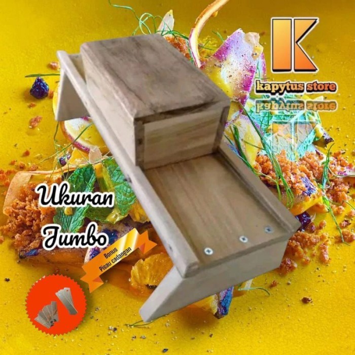 Pasah Jumbo Jati Pengiris Pemotong Perajang Serutan Seaguna Bawang