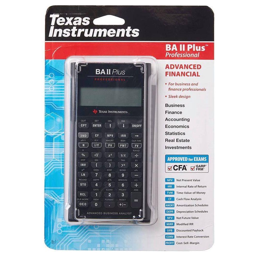 

Kalkulator Keuangan Profesional Canggih Texas Instruments BA II Plus (Hitam) |wffFfQGz|