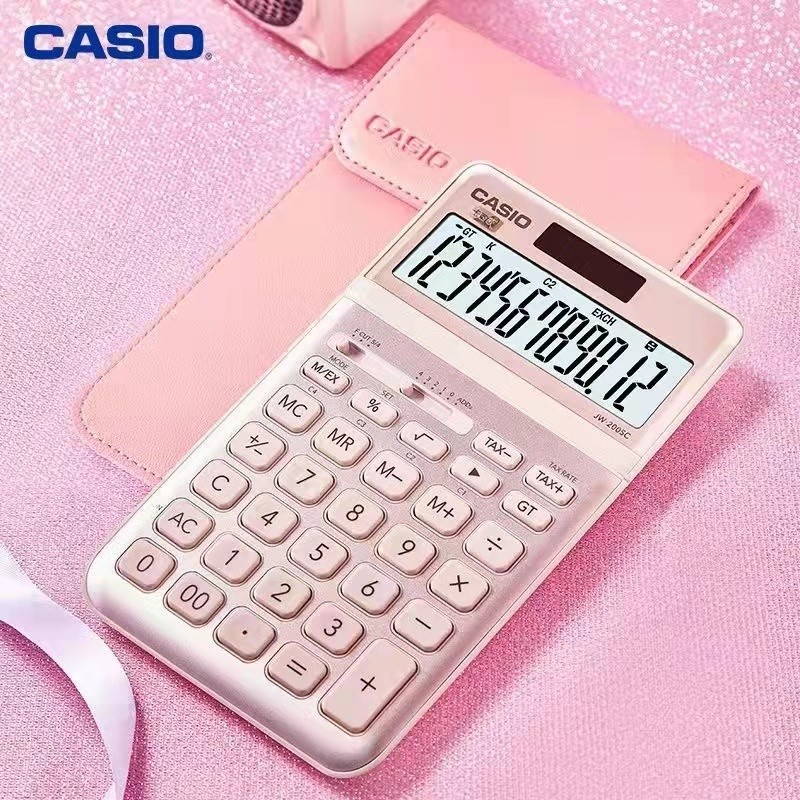 

Kalkulator Asli - CASIO JW200SC Pink dengan LEATER CASE |03BC452D|