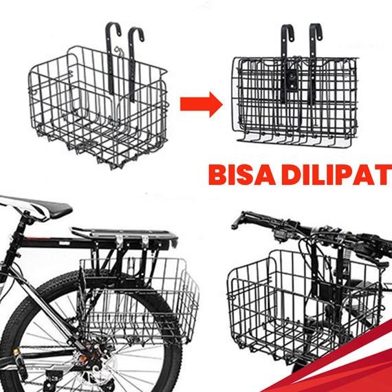 Keranjang Sepeda Lipat Foldable Basket Untuk Sepeda Dewasa Mtb Lipat