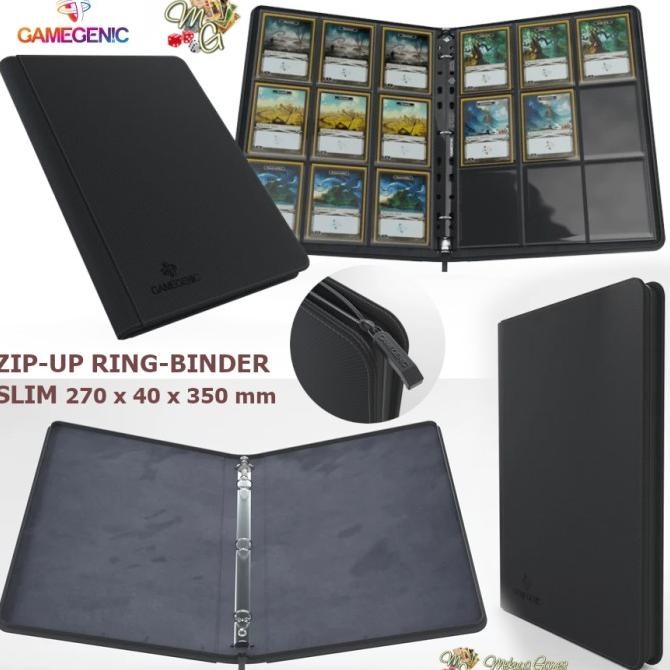 

NEW Gamegenic ZIP-UP Ring-Binder SLIM Ordner 3-ring A4 zipper binder