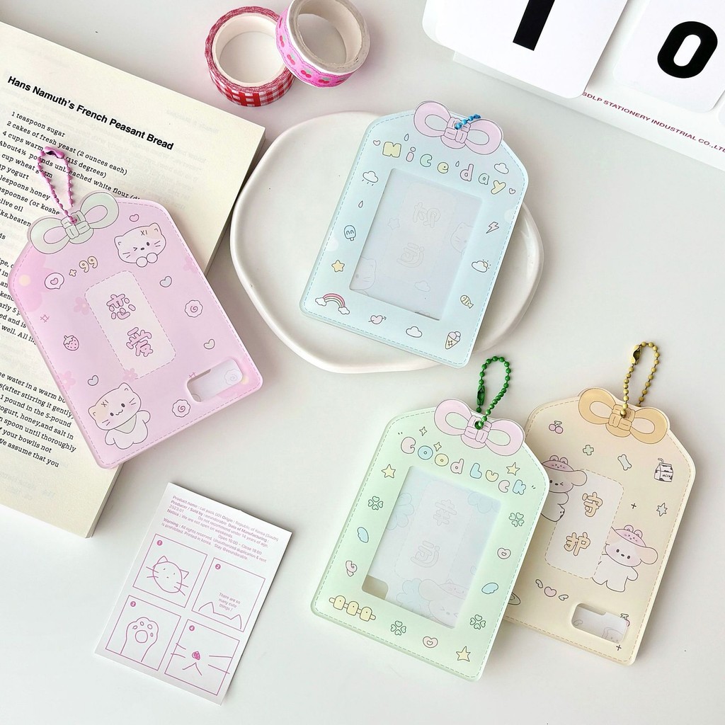 

[PS] RIBBON CUTIE ACRYLIC PHOTOCARD HOLDER KPOP TRANSPARENT CLEAR ACRYLIC ID CARD ACRYLIC FRAME BINGKAI FOTO CAHOL