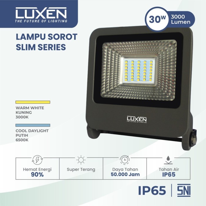 Termurah Luxen Lampu Led Sorot Tembak Outdoor 30W 30Watt 30 Watt 30 W