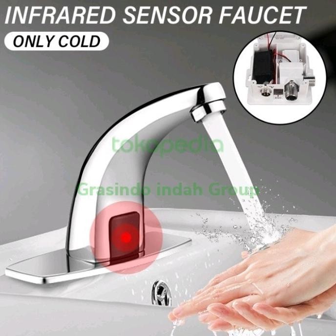 Kran Sensor / Keran Wastafel Otomatis / Kran Air Sensor Otomatis [ Carchola ]