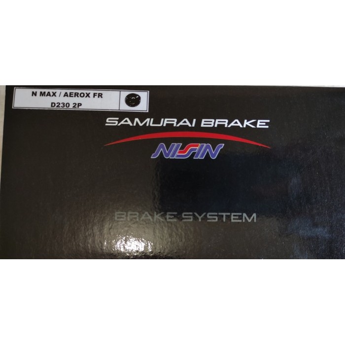 Kaliper Rem Depan Nmax 155 Aerox 155Nissin Samurai ORI Black Hitam