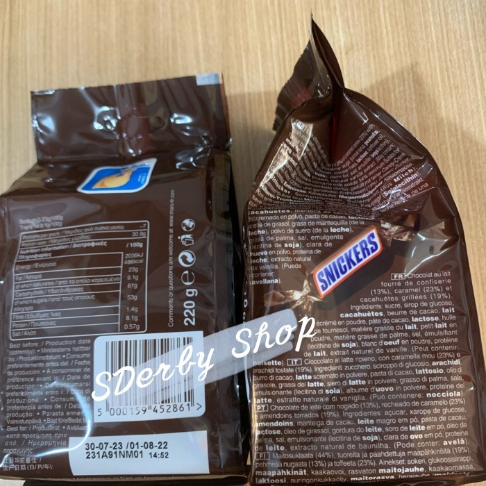 

Terbaru Snickers Miniatures Coklat Snicker