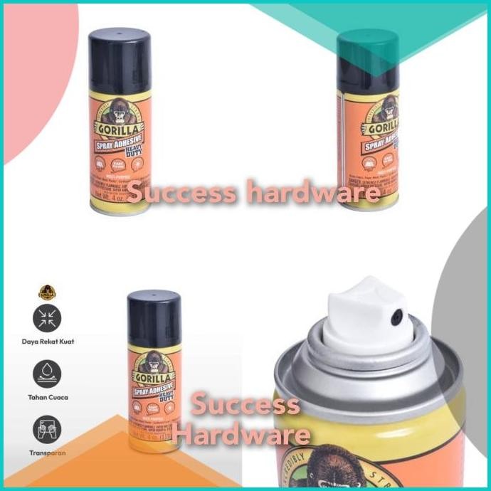 

GORILLA 118ML LEM SEMPROT ADHESIVE HEAVY DUTY/SPRAY ADHESIVE GORILLA