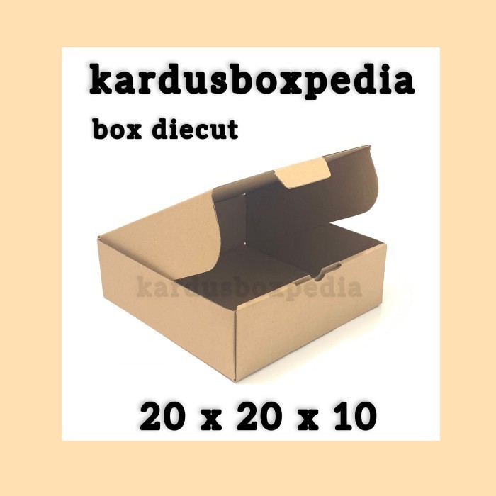 

kardus packing packaging box pizza/diecut 20x20x10 PLUS SABLON