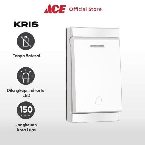 Krisbow Bel Pintu Wireless Two Bell 581-2 - Putih