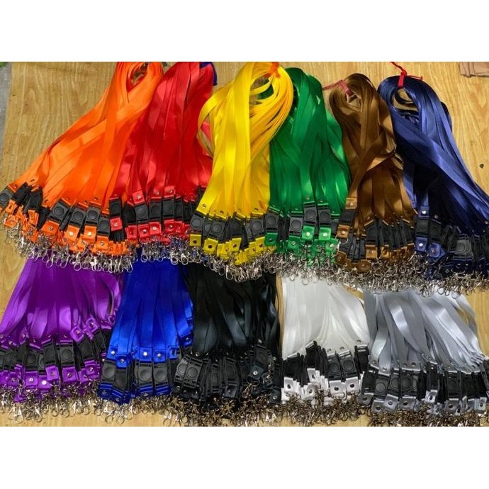 

TERMURAH - Tali Id card lanyard/nametag polosan 2cm isi 50 pcs