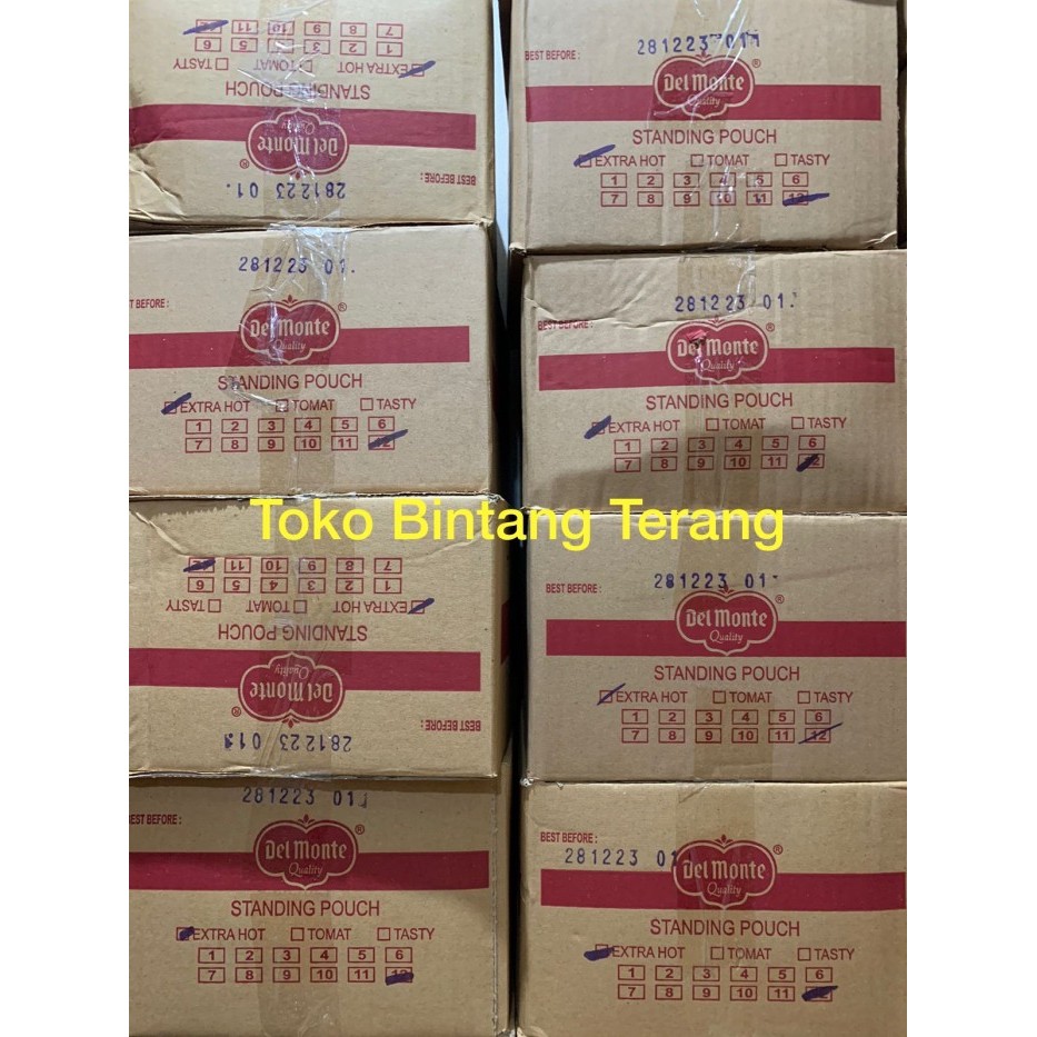 

Delmonte Saus Sambal Extra Hot 200 gr x 24 pcs 1 Dus/ Karton Del Monte