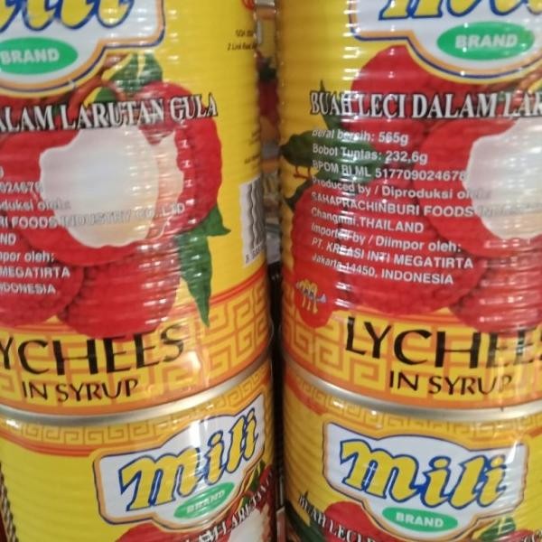 

Li Lychee 1 Karton Dus 565Gr Leci Kalengan Lychees Buah Kaleng Segar