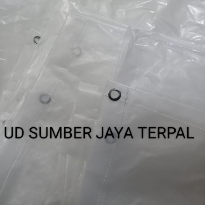 

plastik UV bening transparan ukuran 4x4 meter