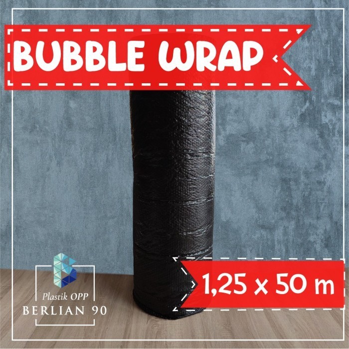 

Bubble wrap hitam 50m x 1.25m 1 roll murah buble warp murah Bandung