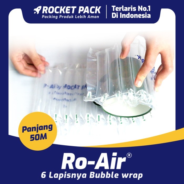 

25cm Ro-Air by ROCKET PACK/ alternatif bubble wrap (harga perroll 50m)